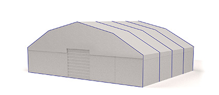 HANGAR PARA AVIONES mansard